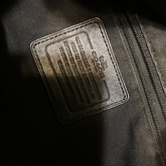 Coach Black Hobo Bag with Signature Pattern - Picture 5 of 10